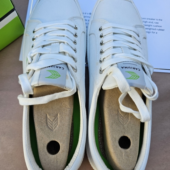 CARIUMA off white canvas sneakers, Size 11 Women, 9.5 Men OCA Low, NEW Unisex - Picture 3 of 8